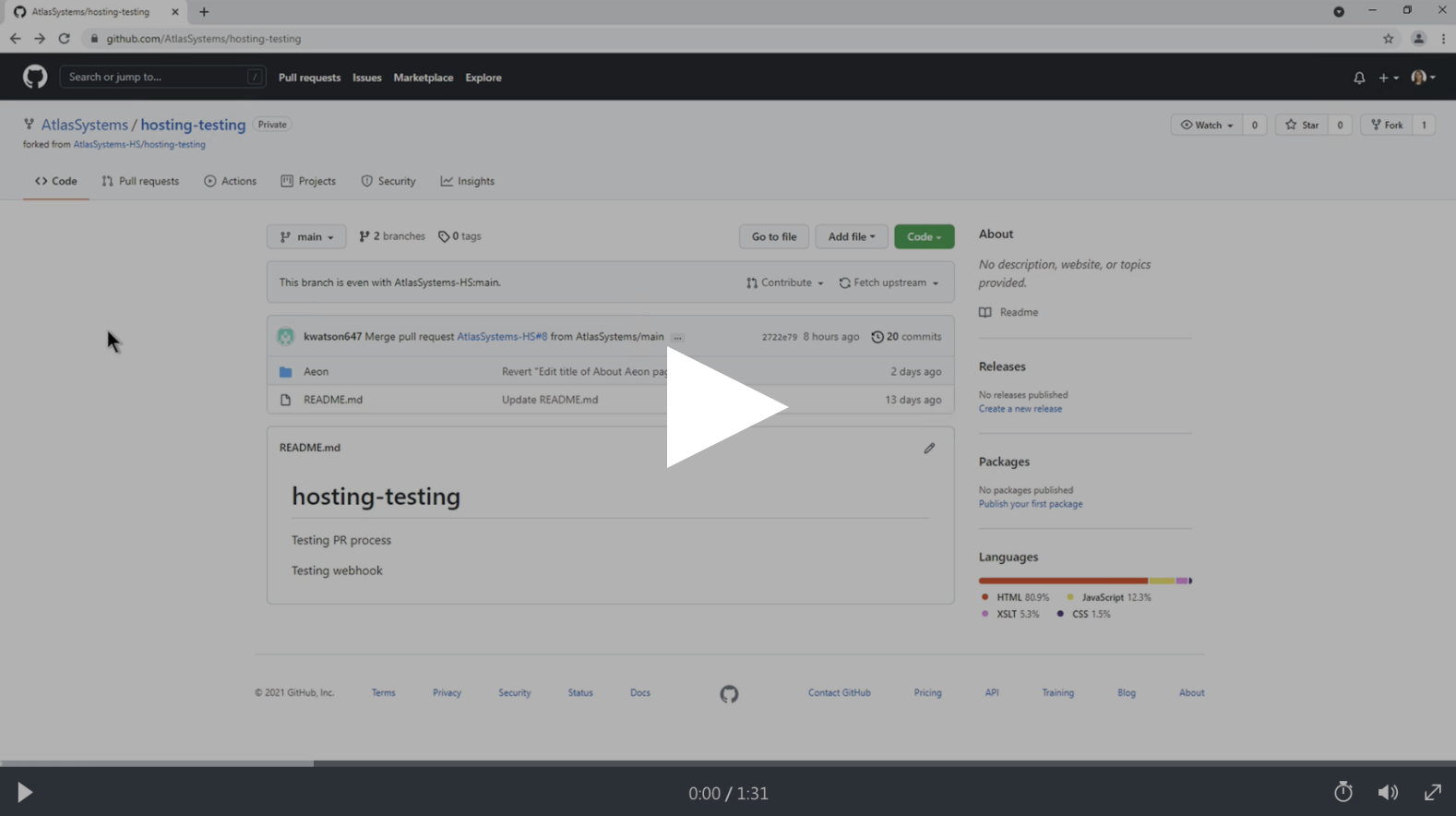 Downloading a Backup Copy of Web Pages video link