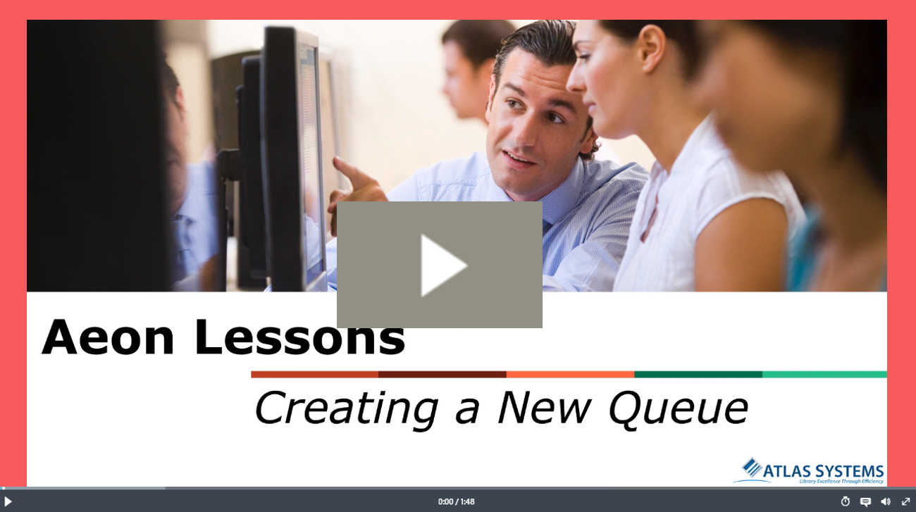 Creating a New Queue Video